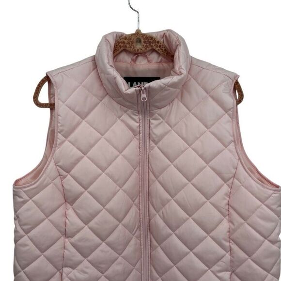 Land’s End Quilted Puffer Vest Light Pink  XL/18 - Picture 4 of 10